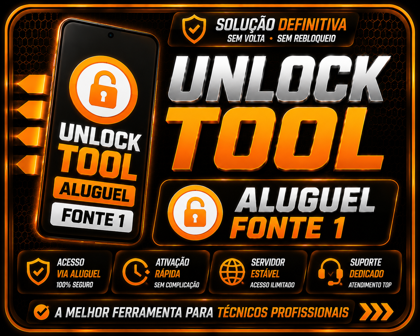 🔓 ACESSO UNLOCKTOOL POR 6 HORAS (FONTE 1) ✅